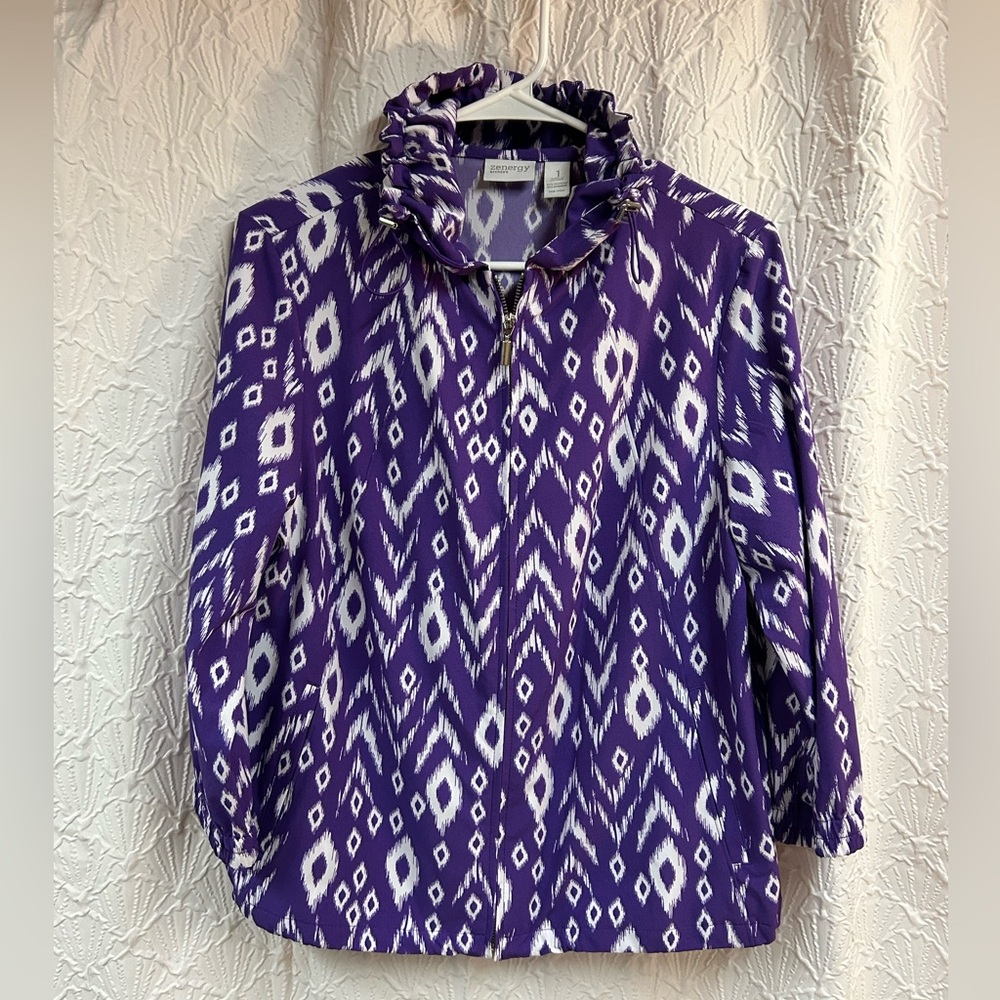 Chico’s Zenergy Size 1 Purple Jacket